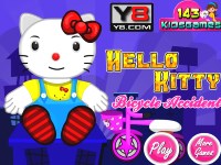 Игра Хелло Китти - последствия падения с велосипеда Игра Хелло Китти - последствия падения с велосипеда
